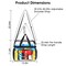 Clear Crossbody Transparent Shoulder Bag See Through Pouch Tote Bag Zip Handbag